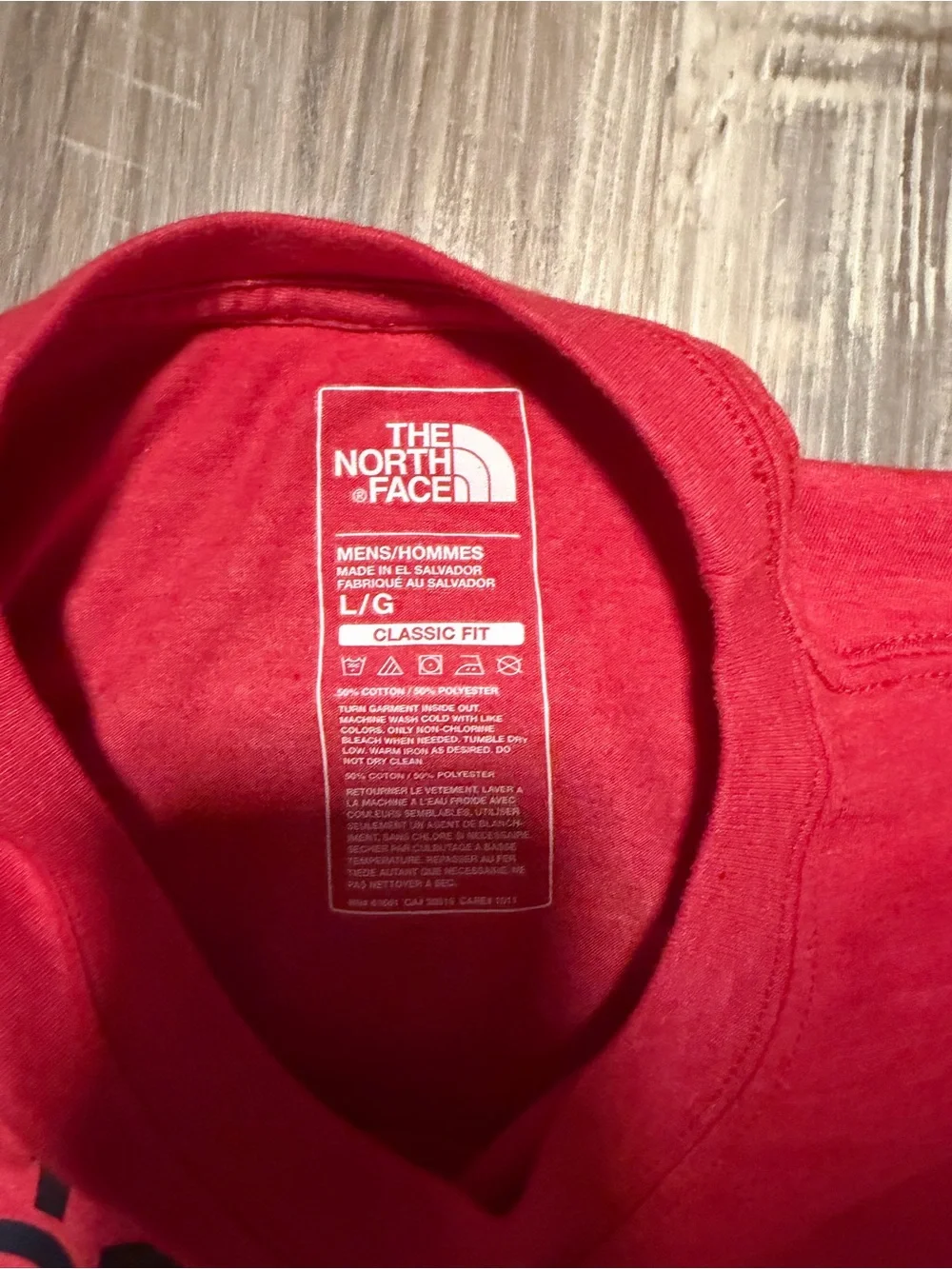 The North Face Red Short-Sleeve Logo Tee